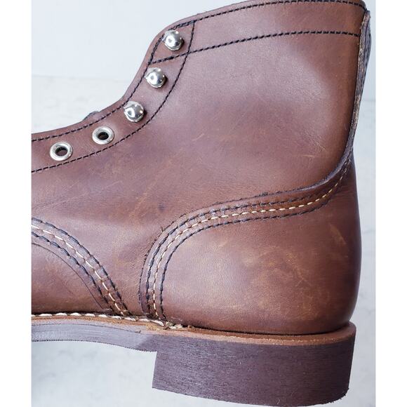 NWOB RED WING Shoes 8111 Iron Ranger 6" Boot w/ Vibram Sole Men's US Size 8.5D - Picture 14 of 15